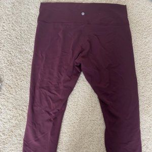 Lululemon Wunder Train High-Rise Tight 25" in size 18